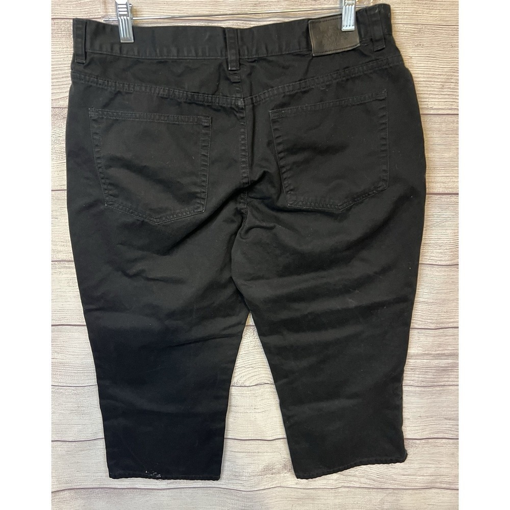 Lauren Ralph Lauren Women's Black Denim Capri Jeans Modern Mid Calf Size 12 - Picture 2 of 7